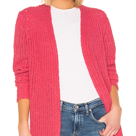 rag & bone Sweaters - Rag & Bone Pink Arizona Merino Wool Cardigan